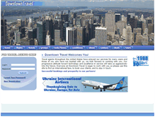 Tablet Screenshot of downtowntravel.com
